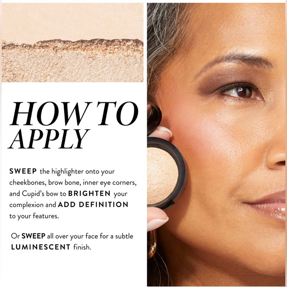 Laura Geller Baked Natural Glow Highlighter in Vanilla - Picture 2 of 7